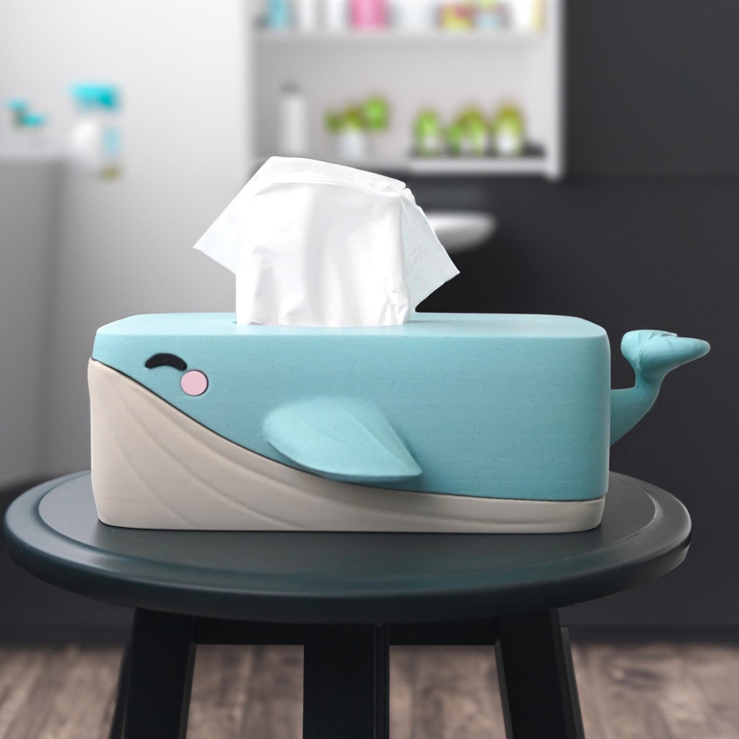 Bubbles the Whale – Tissue Box Cover
