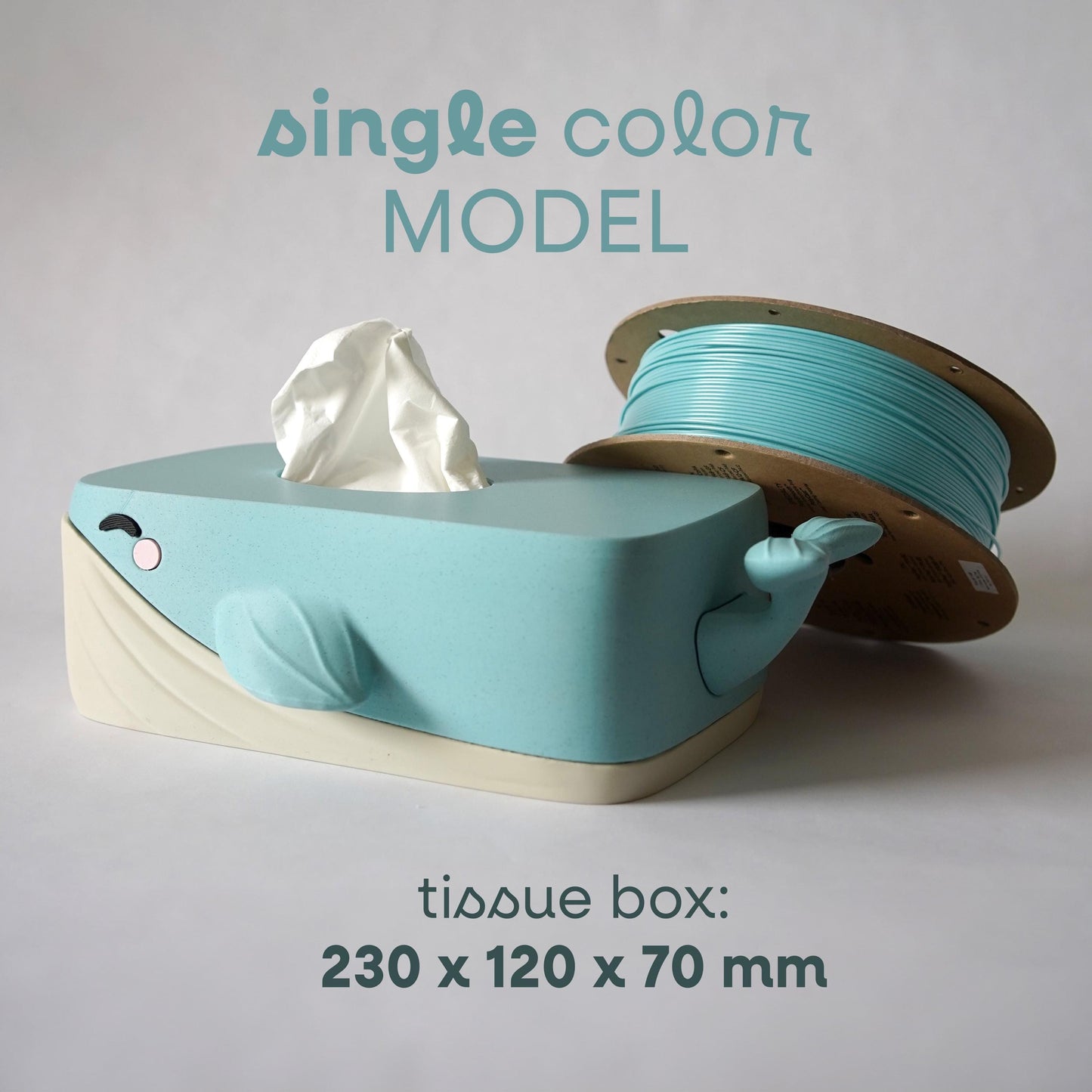 Bubbles the Whale – Tissue Box Cover