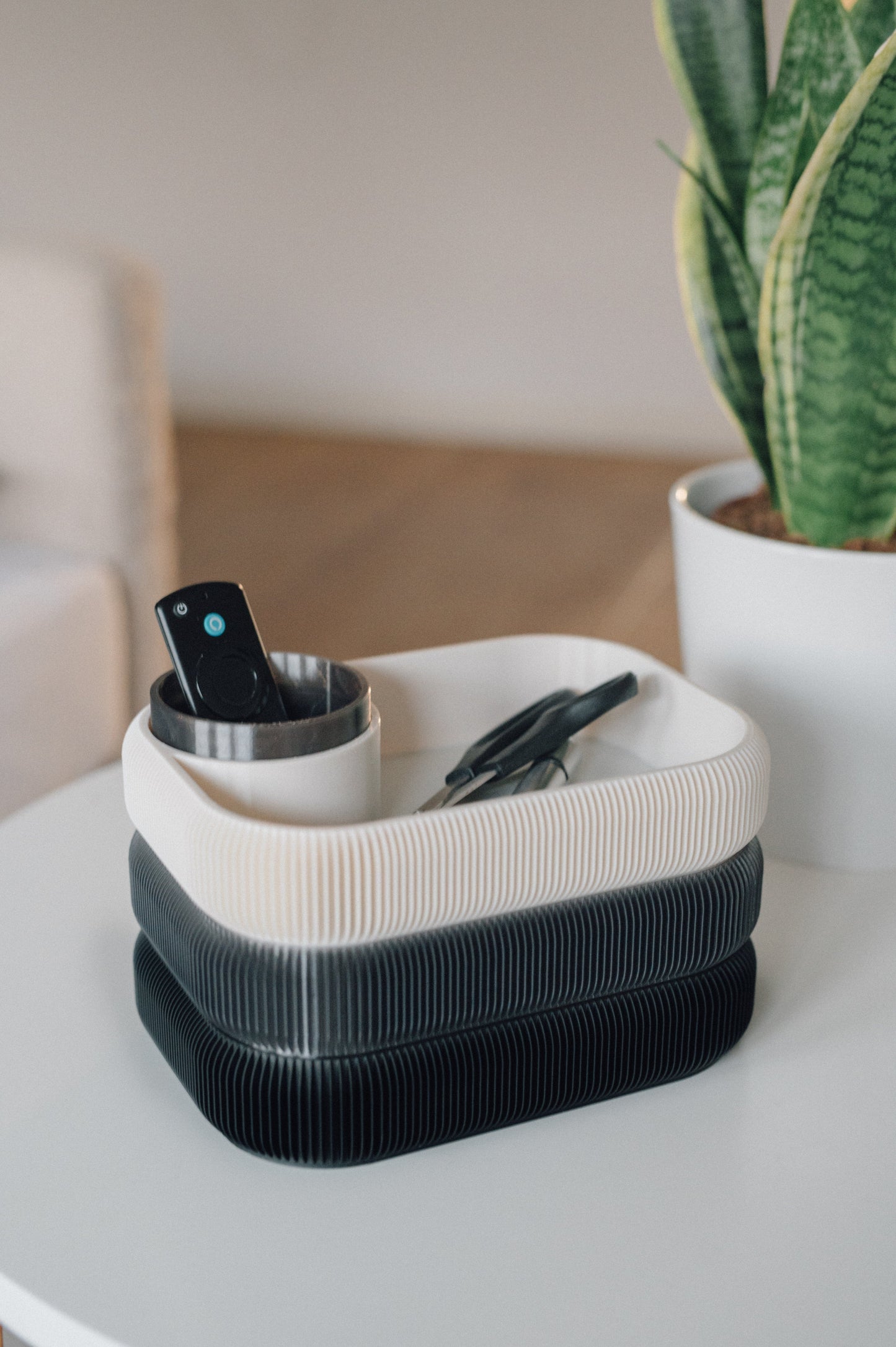 STACKSEY Organizer – 3-Tier Rotating Minimalist Tray