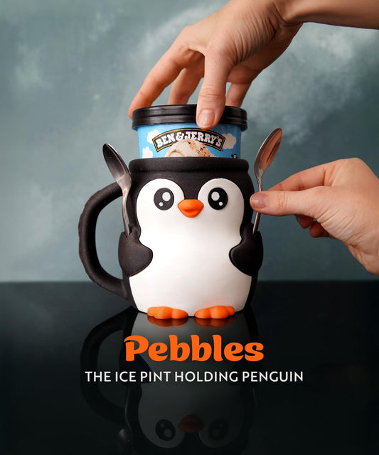 Pebbles the Penguin – 3D Printed Ice Cream Pint Holder
