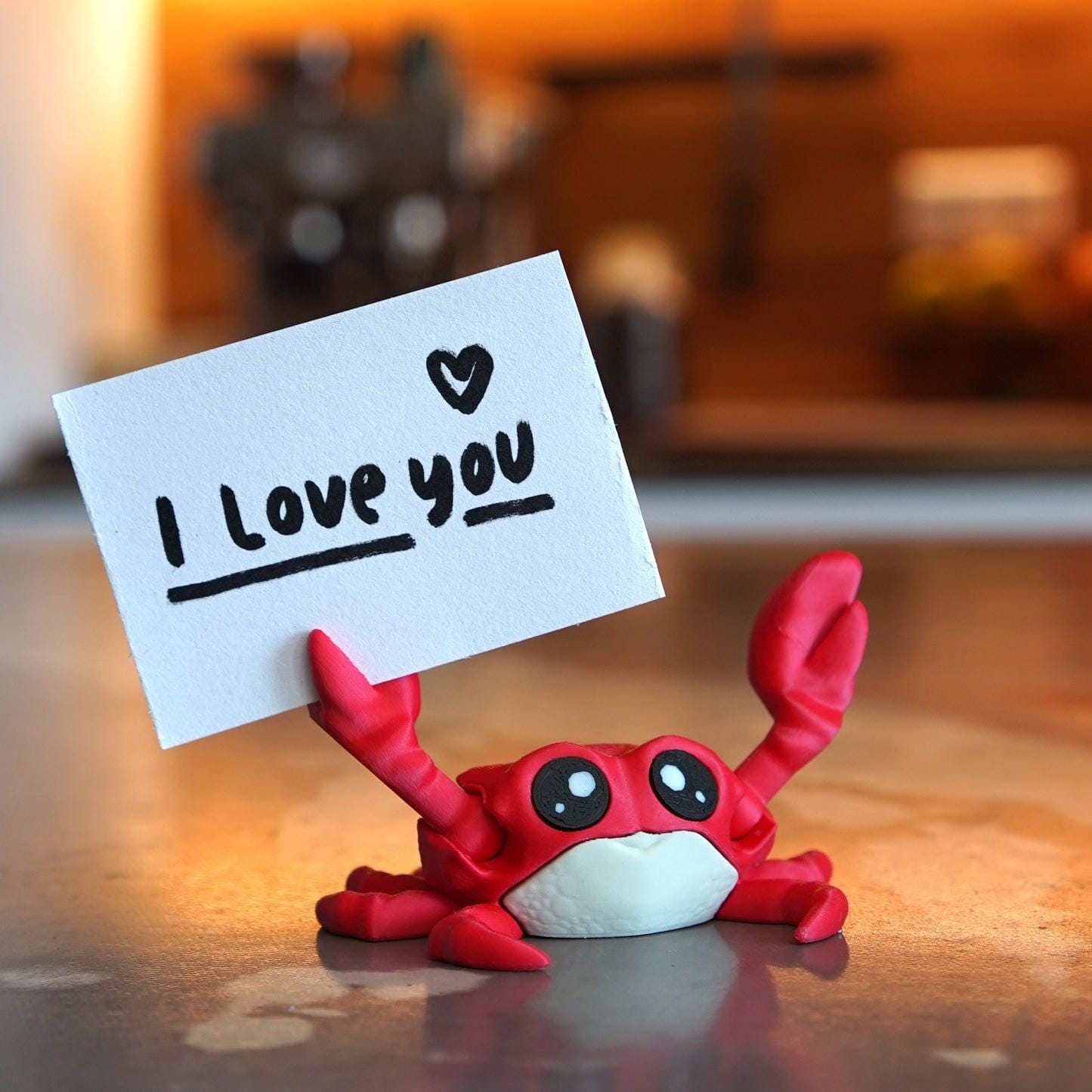 Charlie the Comfort Crab - Note Holder & Photo Clip